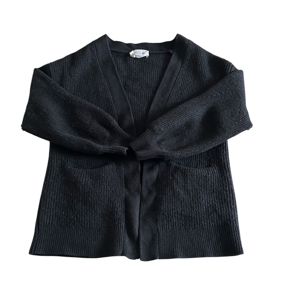 Aritzia Wilfred Free 100% Merino Wool Open Front Cropped Cardigan